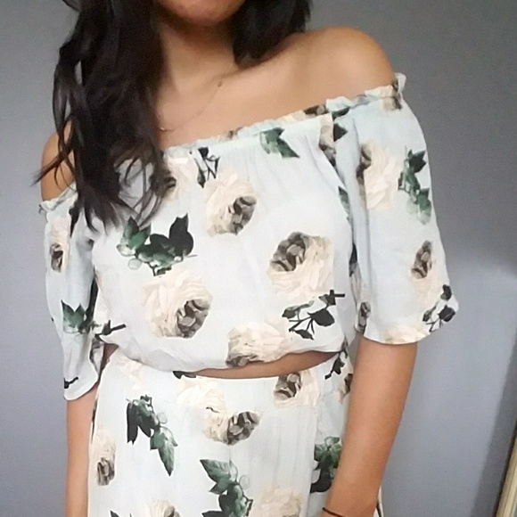 EVE MINT FLORAL TWO PIECE SET - Picture 3 of 6